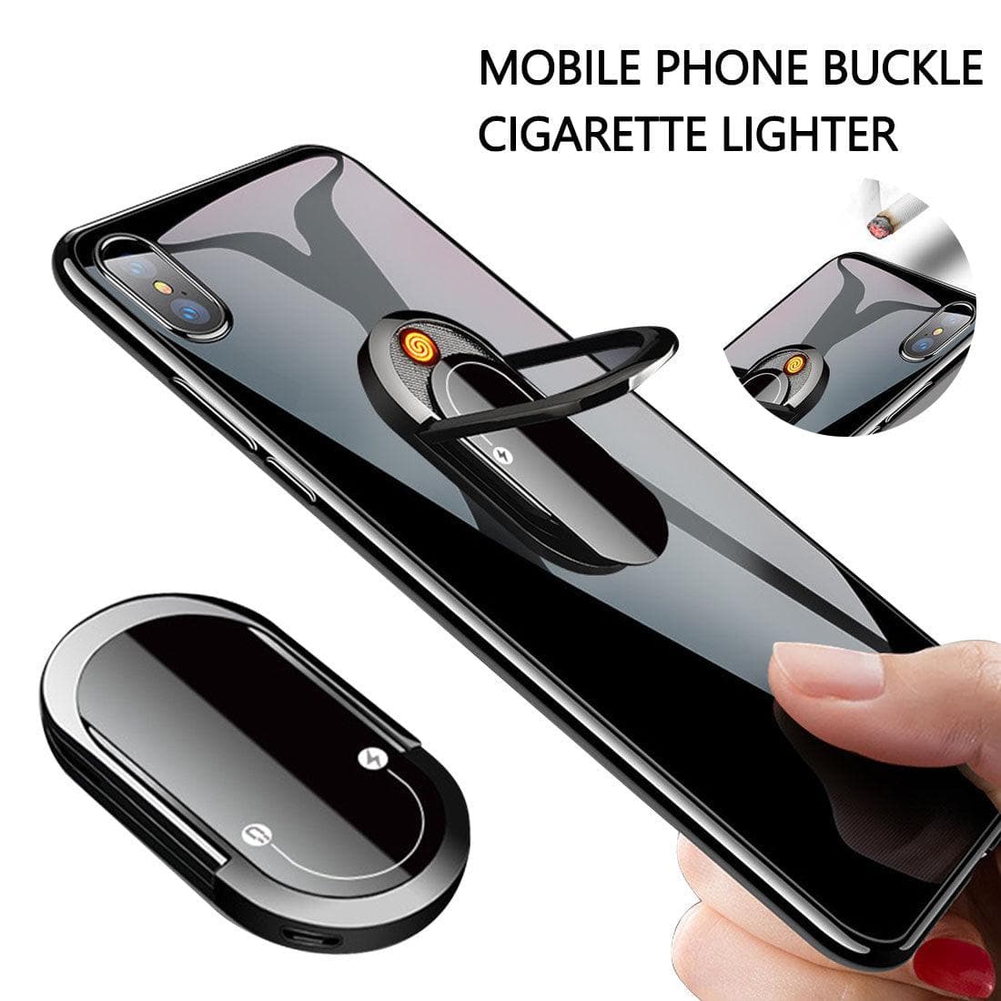 2 In 1 Phone Plasma Lighter Ring - ViralAndTrends