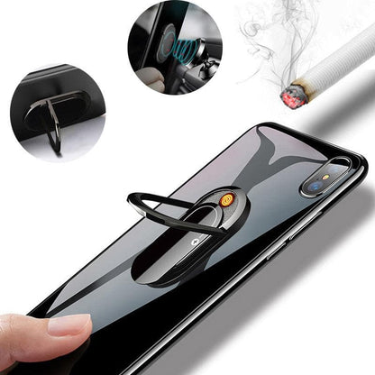 2 In 1 Phone Plasma Lighter Ring - ViralAndTrends