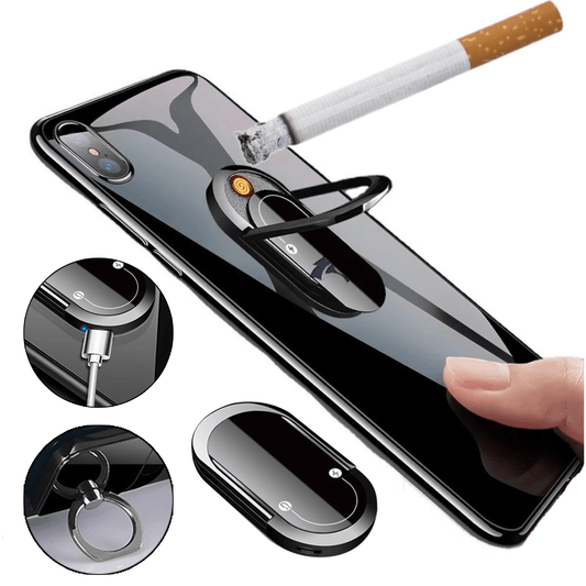 2 In 1 Phone Plasma Lighter Ring - ViralAndTrends