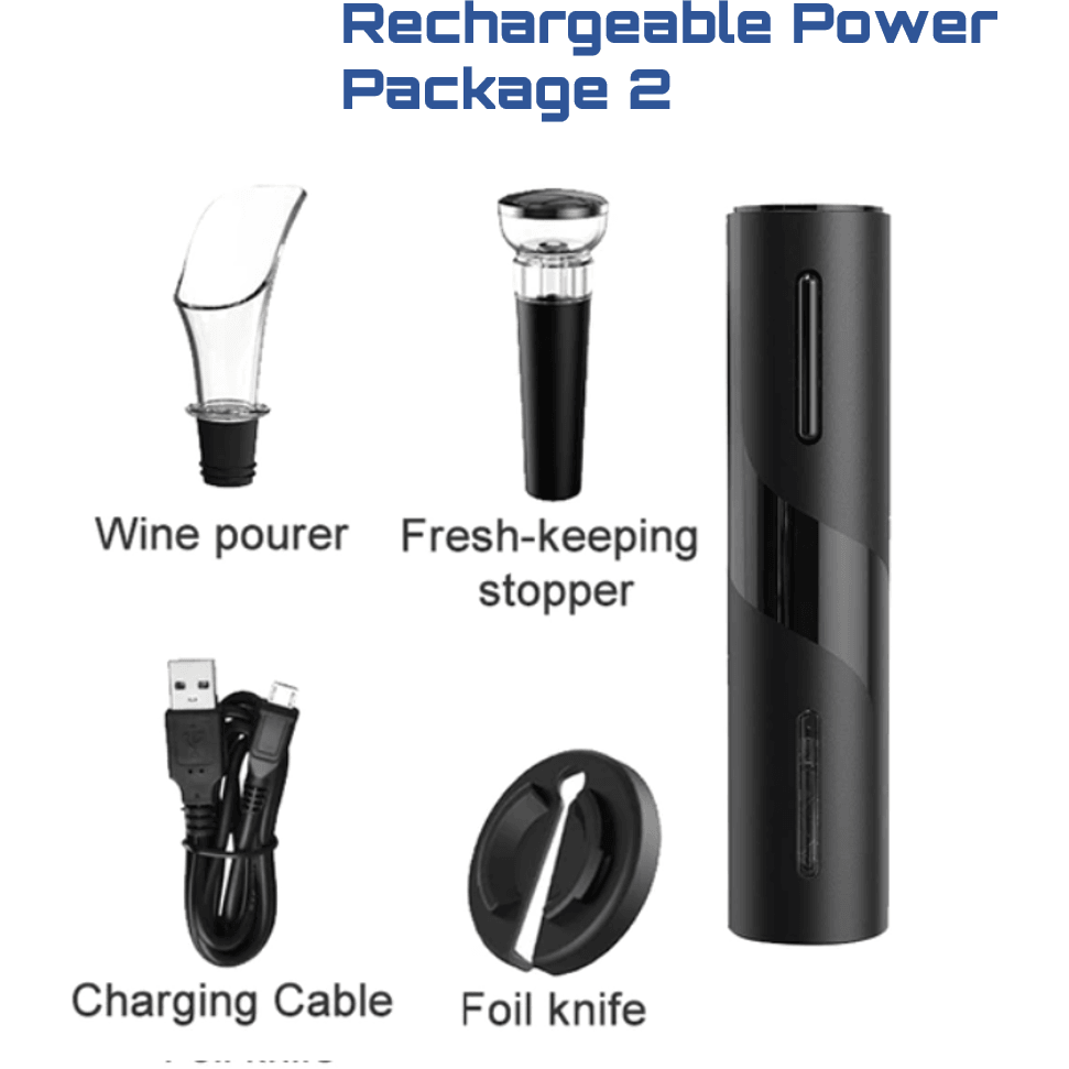 Rechargeable Electric Wine Bottle Opener - ViralAndTrends