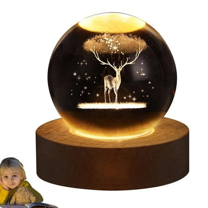 Glowing Crystal Ball Night Light - ViralAndTrends